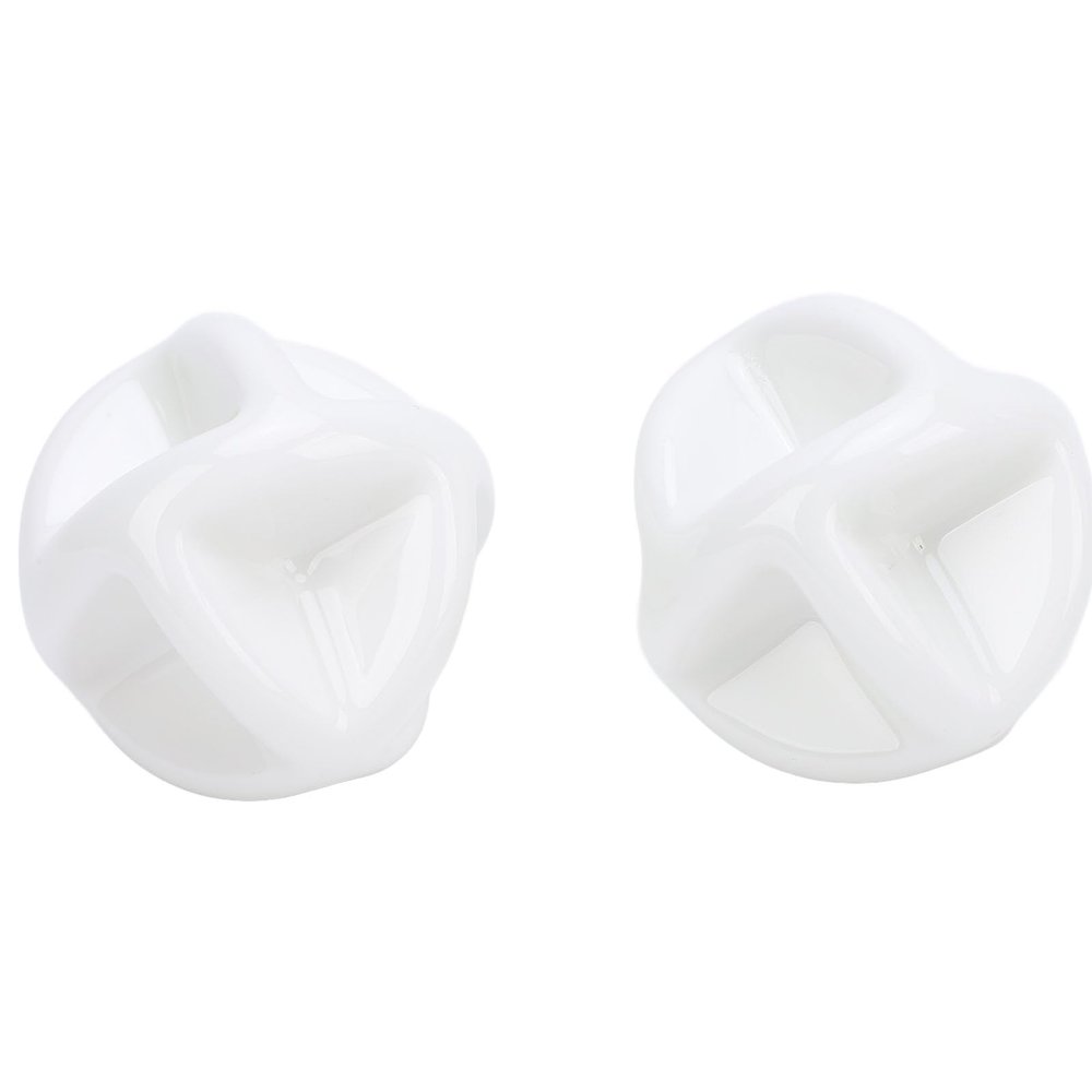 2pcs Eye Massage Facial Tool Remove Wrinkles Face Lift Reduces Eye Puffiness Ceramic Gua Sha Ball for Neck Chin Shoulders