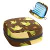 Funny Cute Frogs Menstrual Pad Purse for School, Tampons Collect Pouch for Women Girls, Soft Sanitary Napkin Disposal Bags view 1