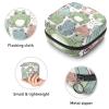 Sanitary Napkin Storage Bag, Zipper Period Pouch for Teen Girls Women, Portable Menstrual Tampons Collect Bags Cartoon Frog Pattern view 3