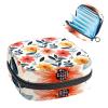 Flowers with Leaves Sanitary Napkin Storage Bag, Tampons Collect Holder Purse, First Period Kit for Girls Women, Pad Bag for Period for School view 1