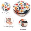 Flowers with Leaves Sanitary Napkin Storage Bag, Tampons Collect Holder Purse, First Period Kit for Girls Women, Pad Bag for Period for School view 3