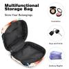 Flowers with Leaves Sanitary Napkin Storage Bag, Tampons Collect Holder Purse, First Period Kit for Girls Women, Pad Bag for Period for School view 4