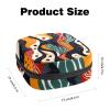 Abstract Hand Drawn Color Pattern Menstrual Pad Purse for School, Tampons Collect Pouch for Women Girls, Soft Sanitary Napkin Disposal Bags view 2
