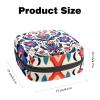 Sanitary Napkin Storage Bag, Zipper Period Pouch for Teen Girls Women, Portable Menstrual Tampons Collect Bags Ethnic Floral Pattern Seamless view 2