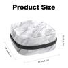 Portable Menstrual Pad Bags, Large Capacity Sanitary Napkin Storage Bag, First Period Kit for Girls Women, Zipper Nursing Pad Holder Marble Texture Art view 2