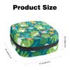Tampons Collect Bags for Women Girls, Sanitary Napkin Storage Disposal Pouch, Lightweight Menstrual Cup Bag Fun Cartoon Frogs with Flower view 2