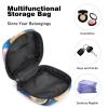 Sanitary Napkin Storage Bag, Zipper Period Pouch for Teen Girls Women, Portable Menstrual Tampons Collect Bags Sea Fish Mermaid Scales Pattern view 4