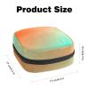 Orange Blue Gradient Sanitary Napkin Storage Bag, Tampons Collect Holder Purse, First Period Kit for Girls Women, Pad Bag for Period for School view 2
