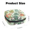 Tampons Collect Bags for Women Girls, Sanitary Napkin Storage Disposal Pouch, Lightweight Menstrual Cup Bag Funny Frogs view 2
