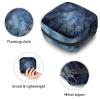 Sanitary Napkin Storage Bag, Zipper Period Pouch for Teen Girls Women, Portable Menstrual Tampons Collect Bags Universe Space Starry Sky view 3