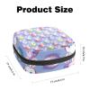 Sanitary Napkin Storage Bag, Zipper Period Pouch for Teen Girls Women, Portable Menstrual Tampons Collect Bags Cute Easter Eggs Bunny view 2