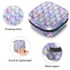 Sanitary Napkin Storage Bag, Zipper Period Pouch for Teen Girls Women, Portable Menstrual Tampons Collect Bags Cute Easter Eggs Bunny view 3