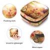 Portable Menstrual Pad Bags, Large Capacity Sanitary Napkin Storage Bag, First Period Kit for Girls Women, Zipper Nursing Pad Holder Beautiful Flower Sunlight view 3