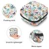 Aesthetic Butterflies Menstrual Pad Purse for School, Tampons Collect Pouch for Women Girls, Soft Sanitary Napkin Disposal Bags view 3