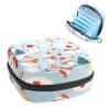 Sanitary Napkin Storage Bag, Zipper Period Pouch for Teen Girls Women, Portable Menstrual Tampons Collect Bags Merry Christmas Tree Snowflake Snowman view 1