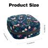 Sanitary Pads Bags, Leaves Flower Butterflies Menstrual Cup Pouch Nursing Pad Holder, First Period Kit Bags for Teen Girls Women Ladies view 2