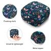 Sanitary Pads Bags, Leaves Flower Butterflies Menstrual Cup Pouch Nursing Pad Holder, First Period Kit Bags for Teen Girls Women Ladies view 3