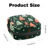 Sanitary Napkin Storage Bag for Women Cute, Feminine Menstruation Pad Holder for Period, Portable Zipper Menstrual Pad Bags Christmas Trees Snowflakes Stars view 2