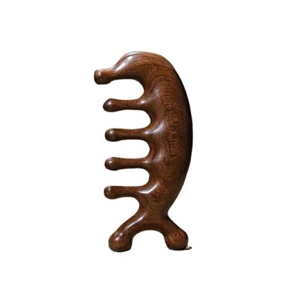 1pc Sandalwood Massage Comb Little Dolphin Meridian Massage Comb