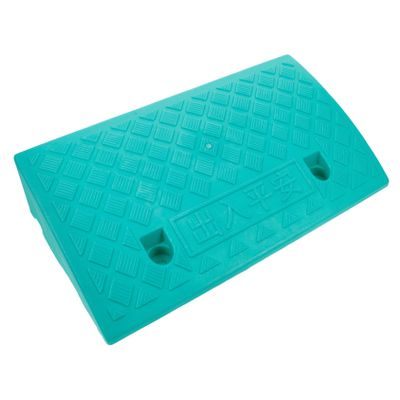 GRIRIW Ramp Reliable Plastic Ramp for Wheelchairs Scooters Equipment Lightweight Portable Stable Driveway Entry Green