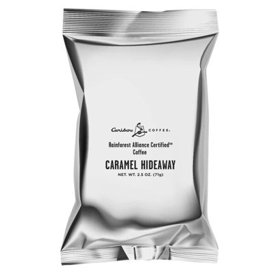 2.5 oz. Caramel Hideaway Flavored Coffee Packet - 18/Pieces WS-110CCARAMEL-NF