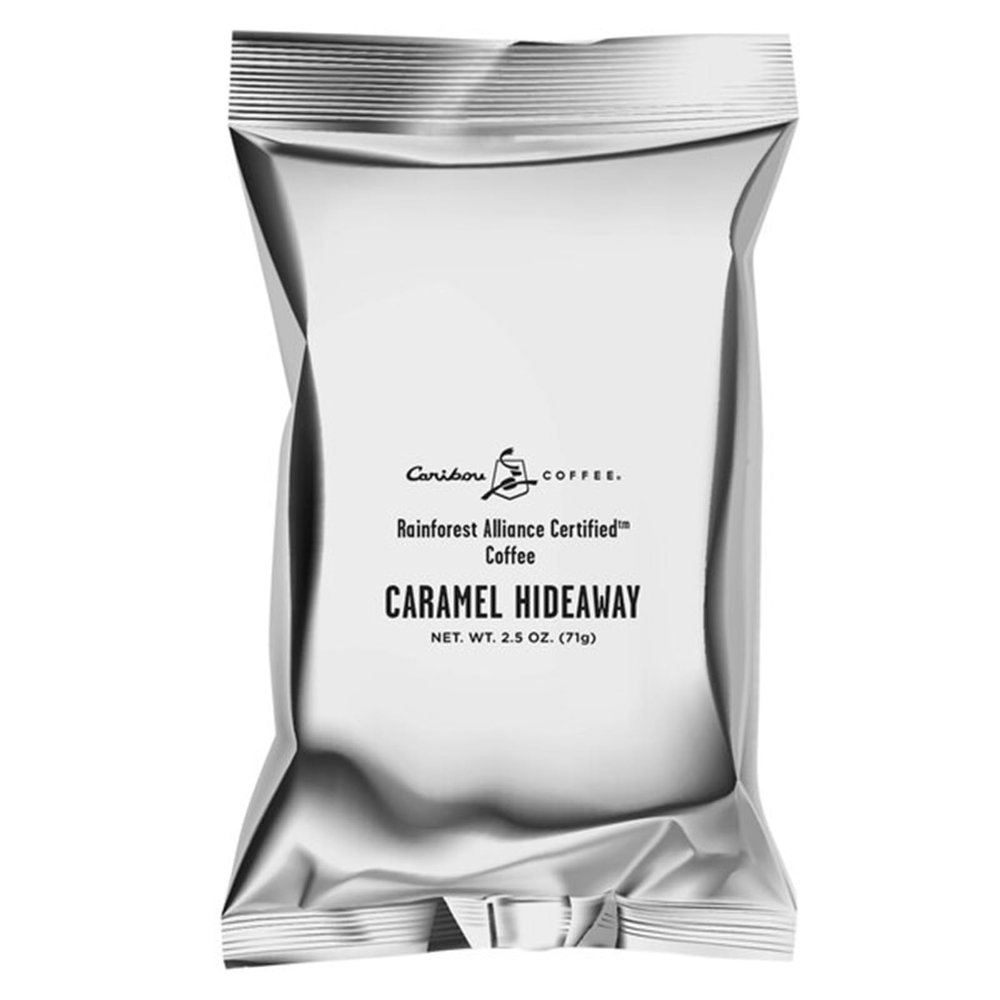 2.5 oz. Caramel Hideaway Flavored Coffee Packet - 18/Pieces WS-110CCARAMEL-NF
