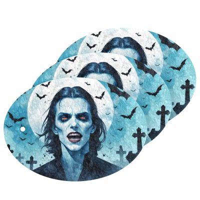 Hezely Zero Scratch Scrub Sponges, 3 Kitchen Sponges for Washing Dishes and Cleaning The Kitchen and Bath, Cleaning Power for Everyday Jobs,Halloween Zombie Blue(3 Count)