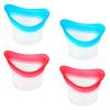 WY LIGHTING LEVEL 4Pcs Eye Wash Cup Eye Wash Bath Kit Silicone Eye Cleaning Cup for Eye Rinse Portable Eye Care Tool Eye Cleaner for Quick Relief Tired Eyes Cleaning Eye Dust Makeup Irritants view 1