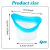 WY LIGHTING LEVEL 4Pcs Eye Wash Cup Eye Wash Bath Kit Silicone Eye Cleaning Cup for Eye Rinse Portable Eye Care Tool Eye Cleaner for Quick Relief Tired Eyes Cleaning Eye Dust Makeup Irritants view 2