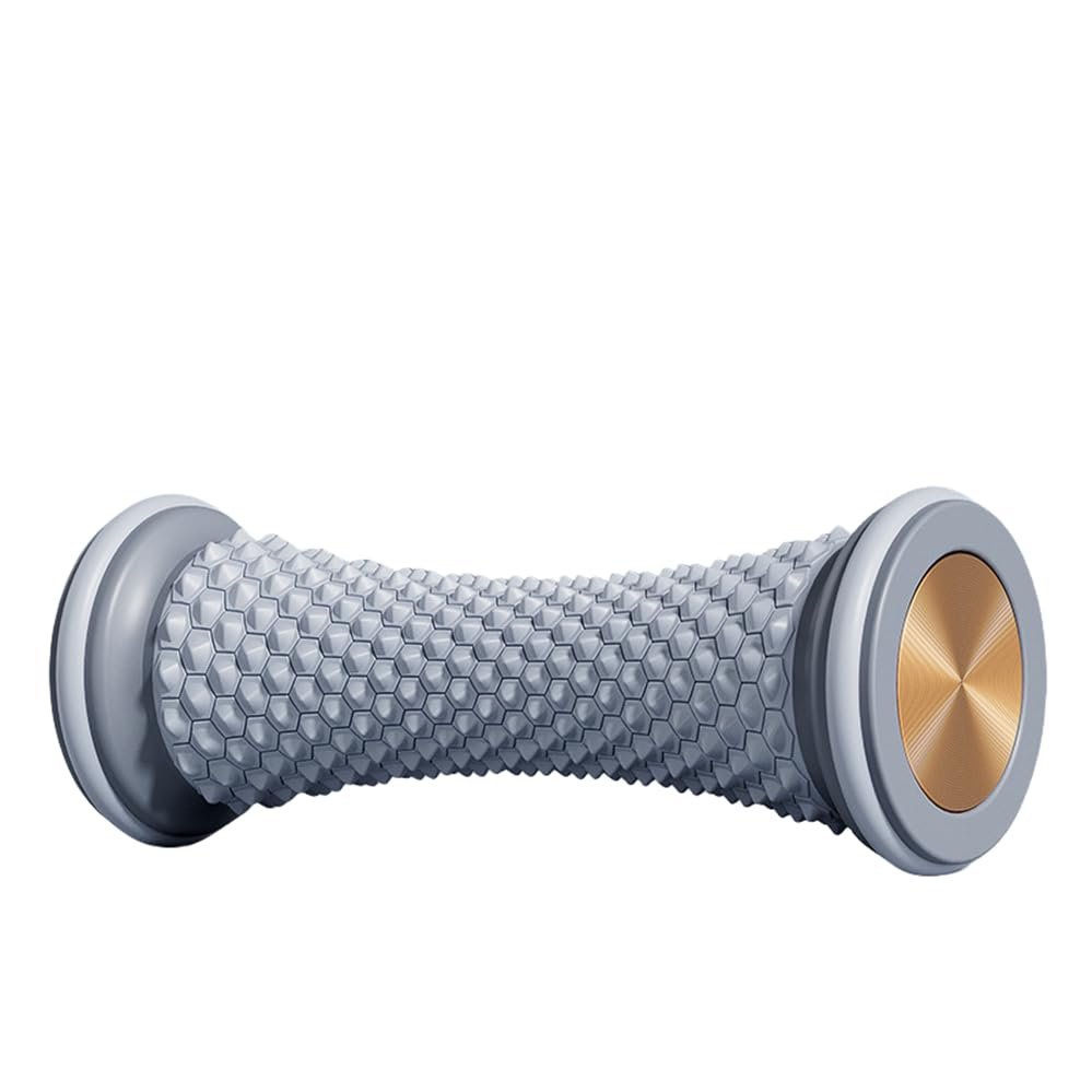 1 Yoga Foot Fascia Wheel, Foot Massage Muscle Roller Exercise and Fitness Training Ball, Easy to Carry. You Can Put It in Your Bag and Massage Your Feet Anytime, Anywhere. (Gray)
