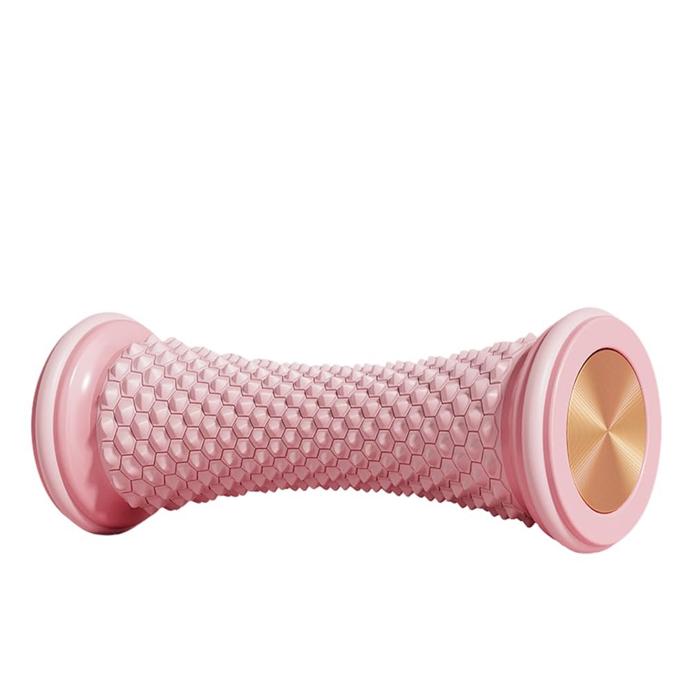1 Yoga Foot Fascia Wheel, Foot Massage Muscle Roller Exercise and Fitness Training Ball, Easy to Carry. You Can Put It in Your Bag and Massage Your Feet Anytime, Anywhere. (Pink)