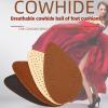 Cowhide Metatarsal Pads, 6 Pairs Ball of Foot Cushions for Women's High Heels Shoe Insoles Leather Shoes Inserts view 2