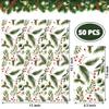 50 PCS Christmas Guest Napkins Berries Pine Paper Napkins 3-Ply Disposable Holly Berries Napkin Xmas Party Greenery Dinner Hand Towels for Winter Holiday Home Kitchen Bathroom Wedding Party Supplies view 2