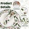 50 PCS Christmas Guest Napkins Berries Pine Paper Napkins 3-Ply Disposable Holly Berries Napkin Xmas Party Greenery Dinner Hand Towels for Winter Holiday Home Kitchen Bathroom Wedding Party Supplies view 3
