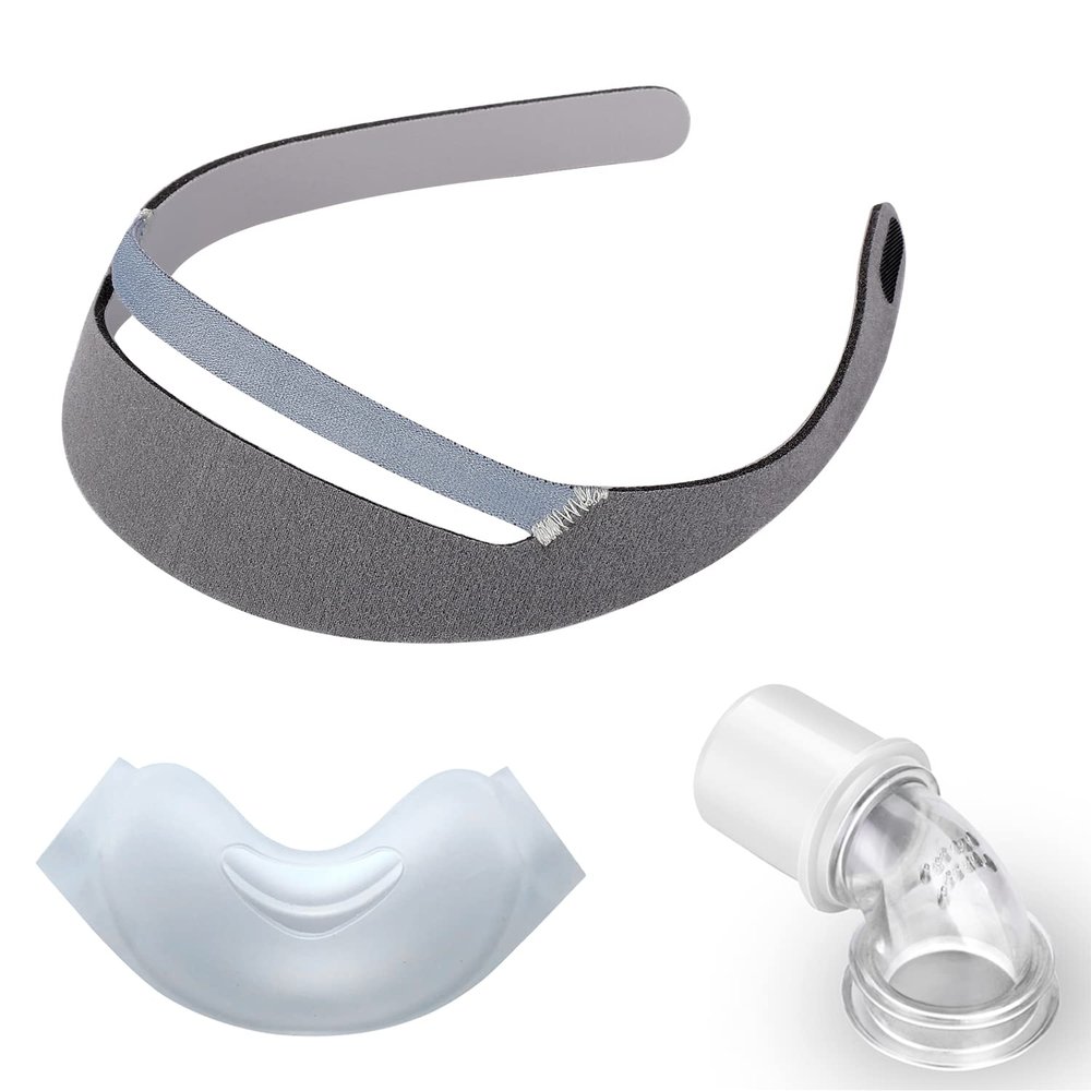 CPAP Replacement Kit for CPAP Users, M Size Nasal Cushion Kit for PR Dream Wear (3 PCS), Grey and Clear