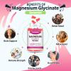 2 Pack Magnesium Glycinate Gummies, High Absorption Magnesium Glycinate Supplements for Relaxation, Sugar Free Chews for Adults & Kids, Relax Mood, Raspberry Flavor, 120 Count view 3