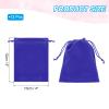 PATIKIL Velvet Gift Bags, 12 Pack 4 x 5 Inch Velvet Drawstring Bag Jewelry Pouch Gift Packaging Bag for Wedding Favor Party Birthday Festivals Blue view 2