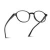 2SeeLife Small Round Reading Glasses for Men & Women Narrow-Medium Fit, Sturdy Frame, Spring Hinges, Premium Retro Readers, Black, +1.00 view 1