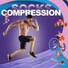 FOFLORA Zipper Compression Socks Women & Men |15-20mmHg Open Toe knee high view 2