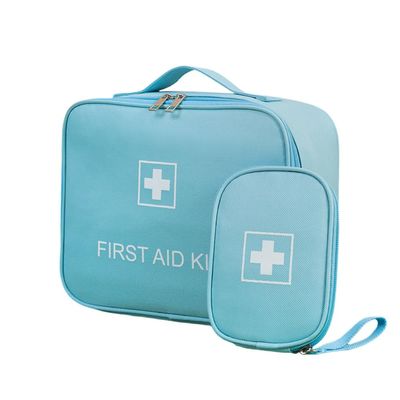 2PCS First Aid Bags - Travel Medicine Bag Organizer - Empty Medical Supplies Organizer Bag Portable Travel Medicine Pouch for Home Office Kitchen Traveling Hiking Cycling Work