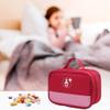 First Aid Bag - Travel Medicine Bag Case Organizer with Handle - Empty Medical Supplies Organizer Bag Portable Travel Medicine Pouch for Home Office Kitchen Traveling Cycling Work view 3