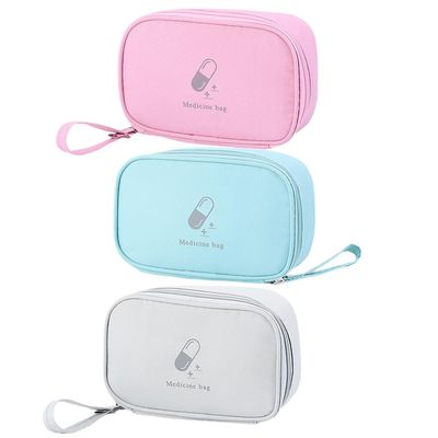 3PCS Medicine Bag First Aid Bag - Travel Medicine Bag Case Organizer - Empty Medical Supplies Organizer Bag Portable Travel Medicine Pouch for Home Office Kitchen Traveling Cycling Work