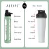 Asbirg 2.0 Fitness | Protein Shaker Made of Glass | Protein Shaker | Drinking Bottle | with Spiral Ball | 24 oz (Pastel Green) view 4