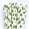 100 pcs Fruit Paper Straws Bulk, Summer Green Coconut Drinking Straws, Tropical Beach Island Tiki Hawaiian Picnic BBQ Pool Luau Party Cute Beverage Cocktail Disposable Bar Cake Pop Sticks (Coconut) view 2