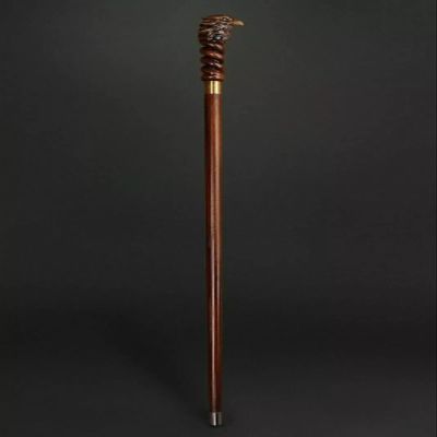 Walking Stick Cane Eagle Head Hand Carved Handmade Handle Wooden Walking Stick Cane Hiking Designer