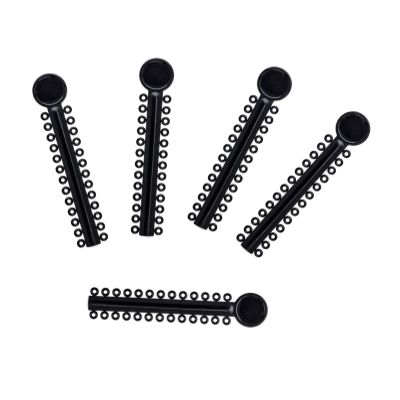 2080 Pcs New Dental Power Sticks Ligature Ties Orthodontic Ligature O-Ties Bands Braces Elastomeric Rubber Bands (Black)