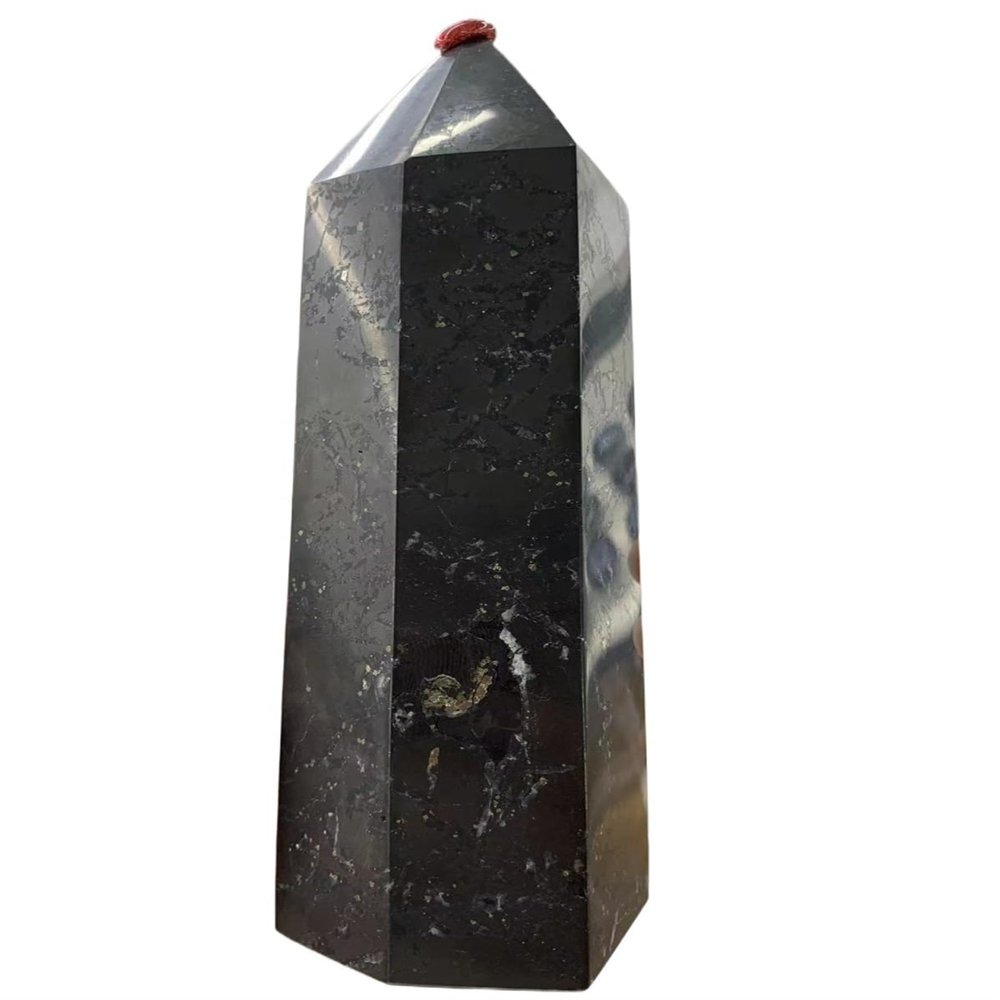 KatLin Natural Stone Natural shungite Crystal Tower Natural Crystal Rod Aura(900-1000g)