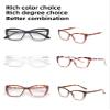 FoxMook 6-Pack Reading Glasses for Women, Oprah Style Frame Spring Hinge Readers Blue Light Blocking Glasses, 6 Colors Mix 2.25 x view 4