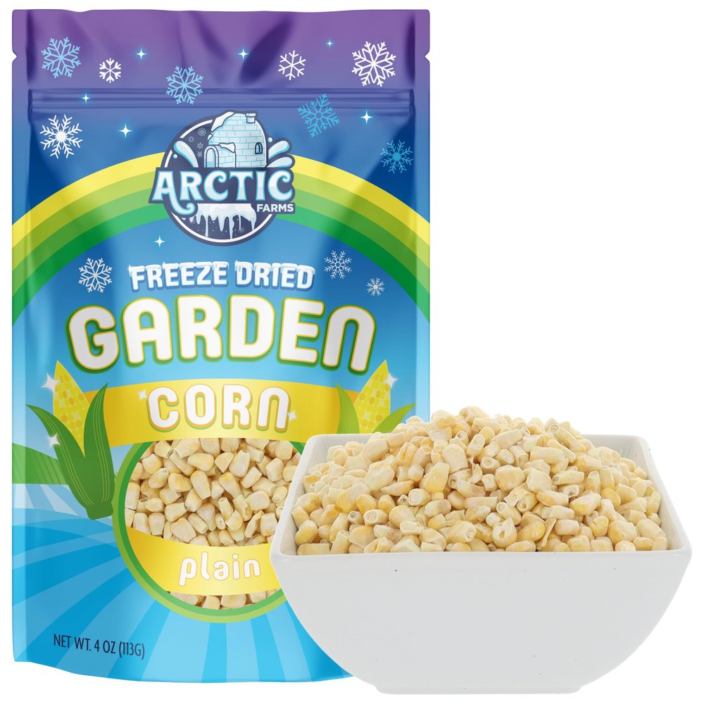 Arctic Farms Freeze Dried Vegetable Sweet Corn (4oz, Sweet Yellow Corn)