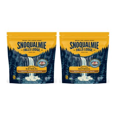 Snoqualmie Falls Lodge Extra-Thick Oatmeal, 28 OZ (Pack of 2)